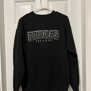 Douglas College Black Sweater M